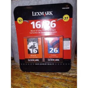 Lexmark Twin Pack #16, 26 black and colored ink In box not open